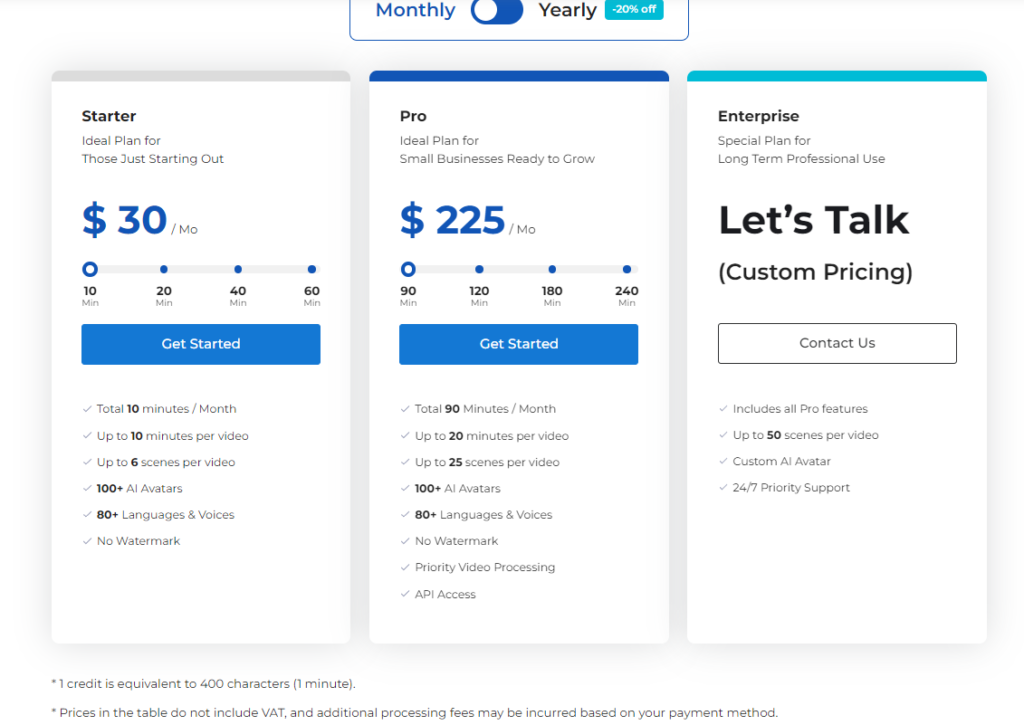 AI Studios - Pricing