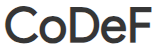 CoDeF logo