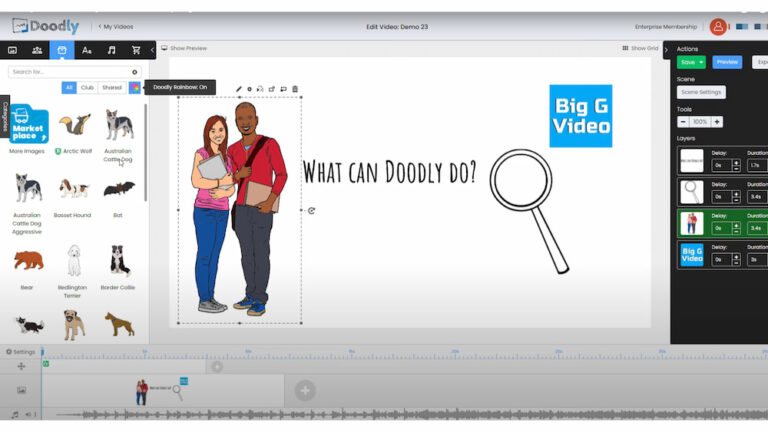 Doodly - Colours and elements