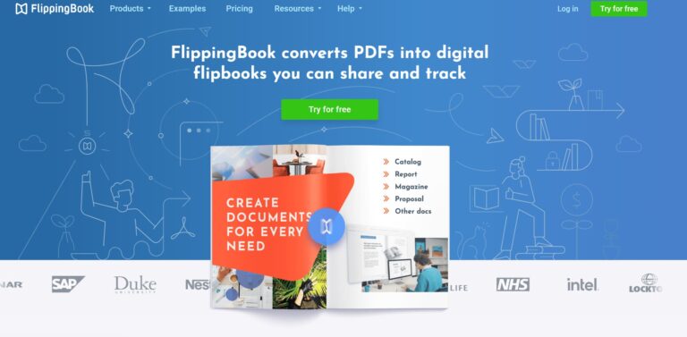 Flippingbook Review Homepage