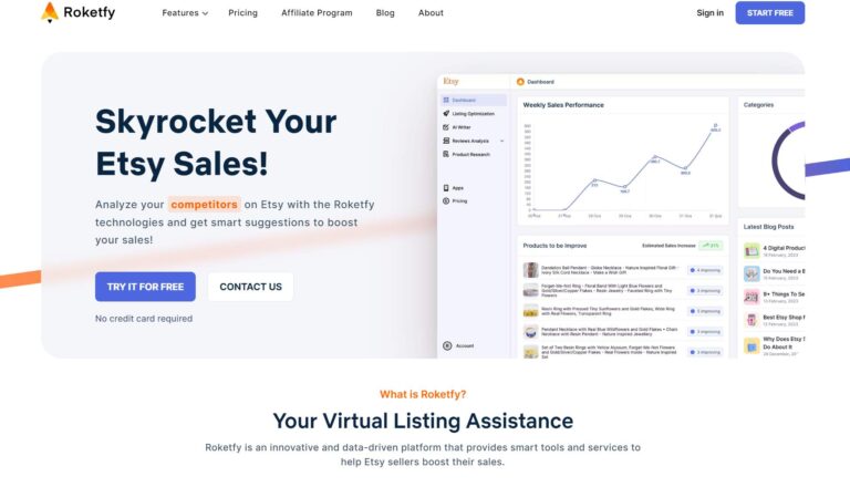 Roketfy Review Homepage