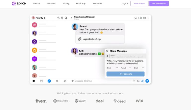 Spike Review Homepage