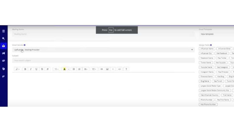Upfluence - Email Sender