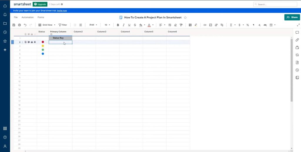 Best Free Project Management Software - Smartsheet
