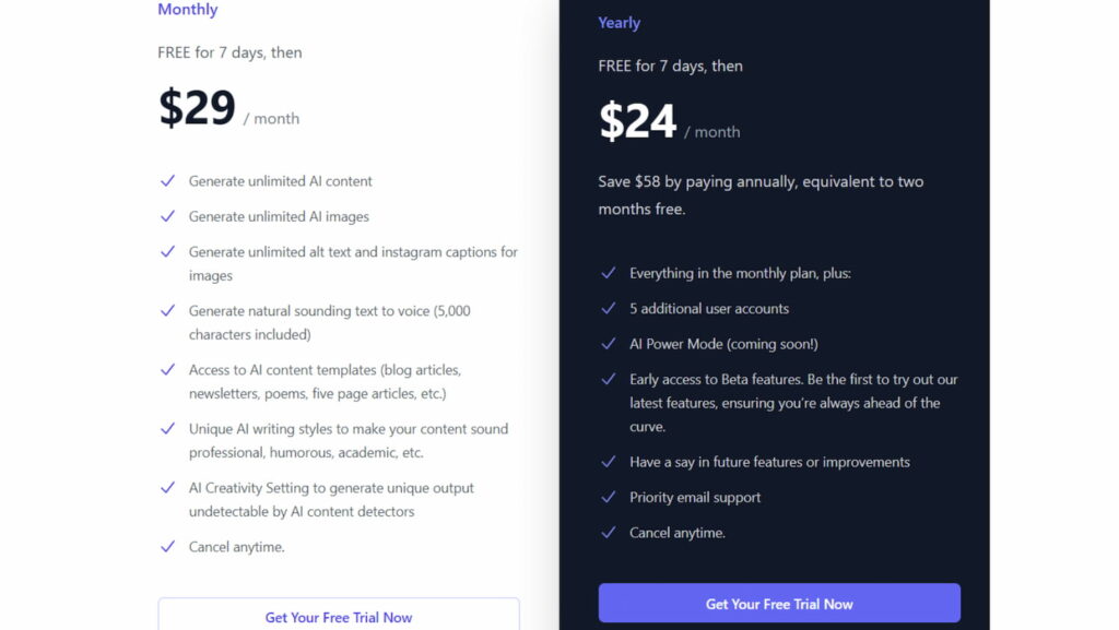 typli.ai - pricing