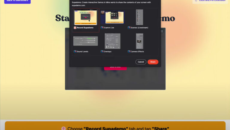 Supademo - Recording