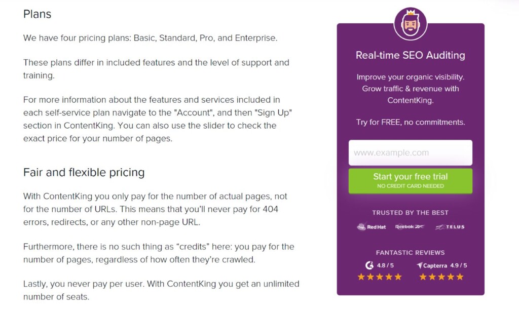 ContentKing Pricing