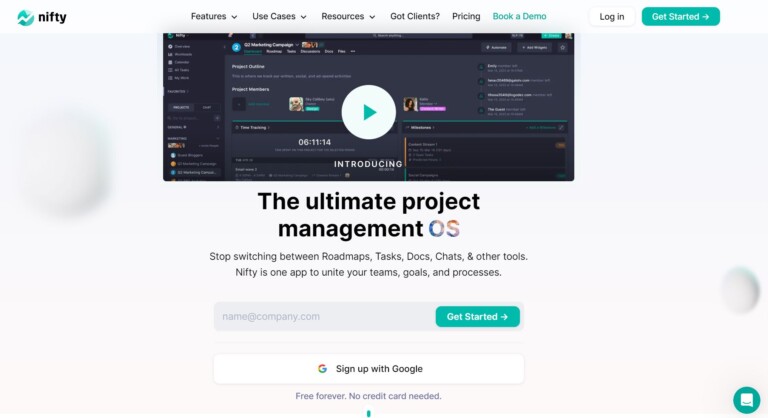 Nifty Review - Homepage