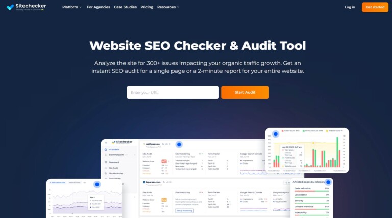 Sitechecker Review - Homepage