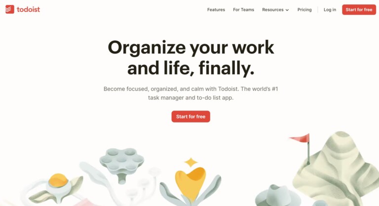Todoist Review - Homepage