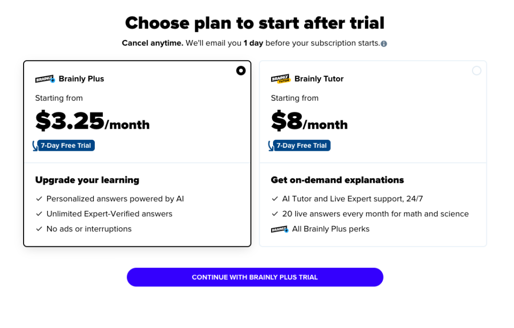 brainly-ai-pricing