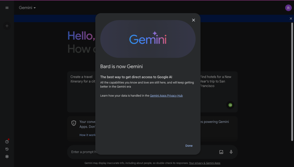 Google Bard is Gemini