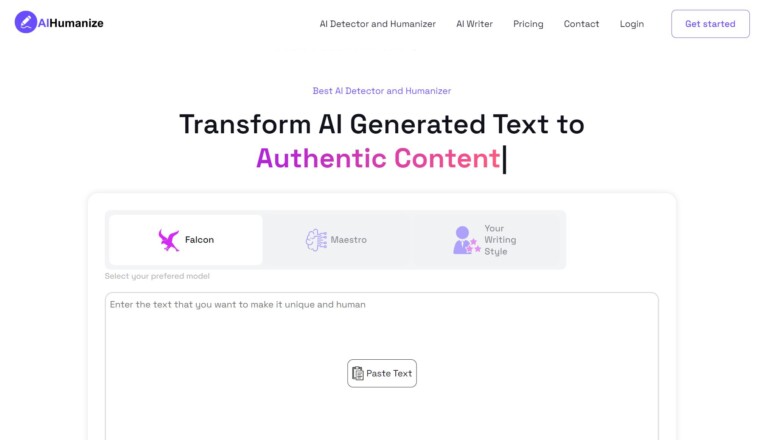 Humanizer AI Review Homepage