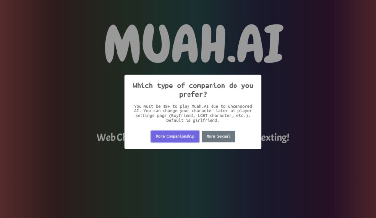 Muah AI Review Homepage