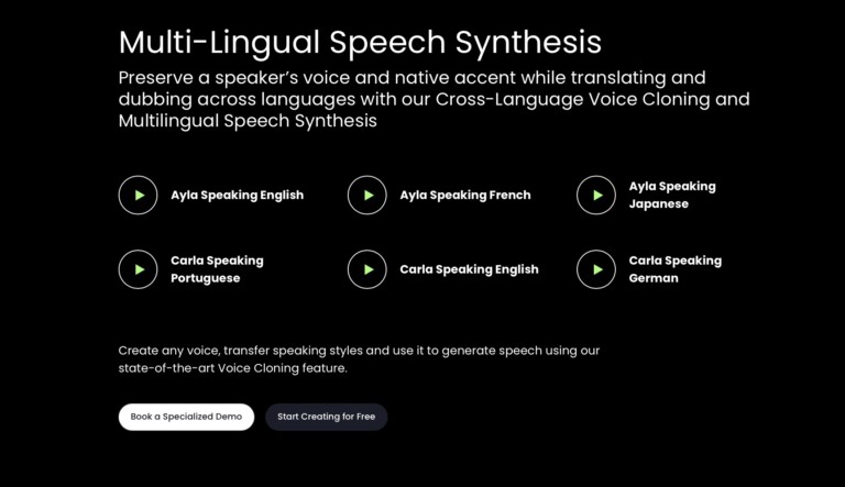PlayHT Speech Features