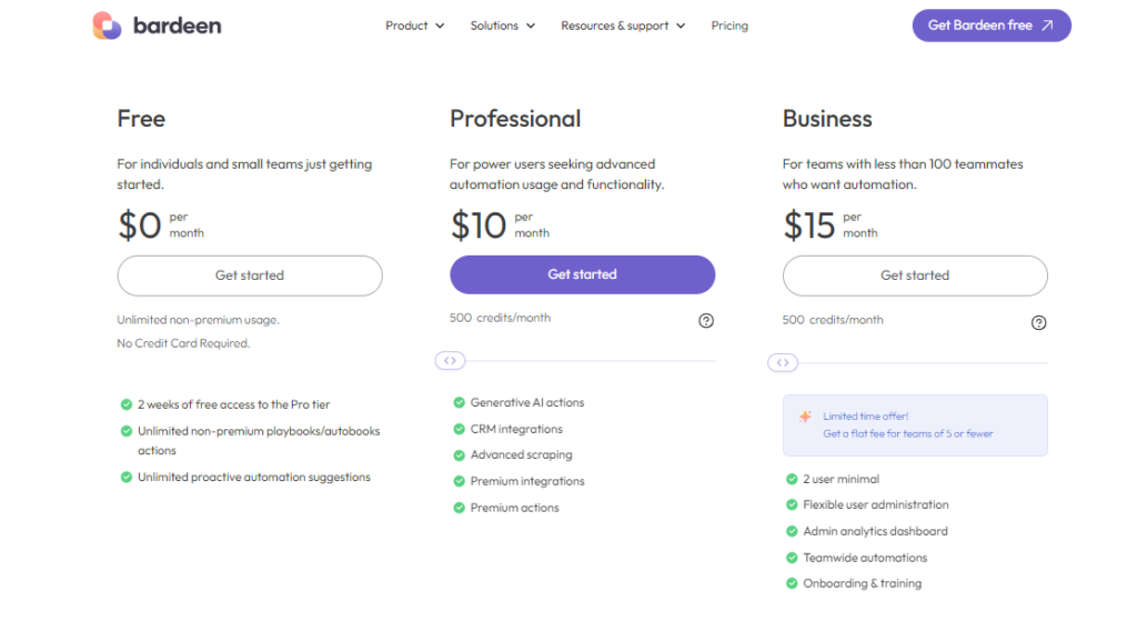 bardeen pricing
