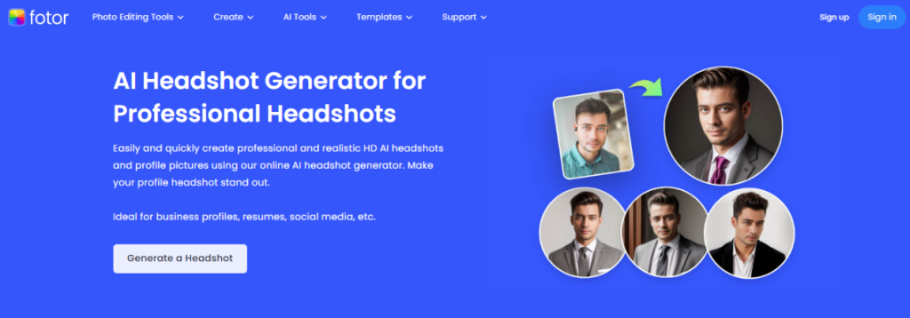 fotor-ai-headshot-generator