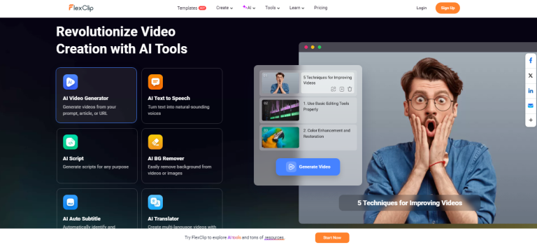 flexclip review aitool