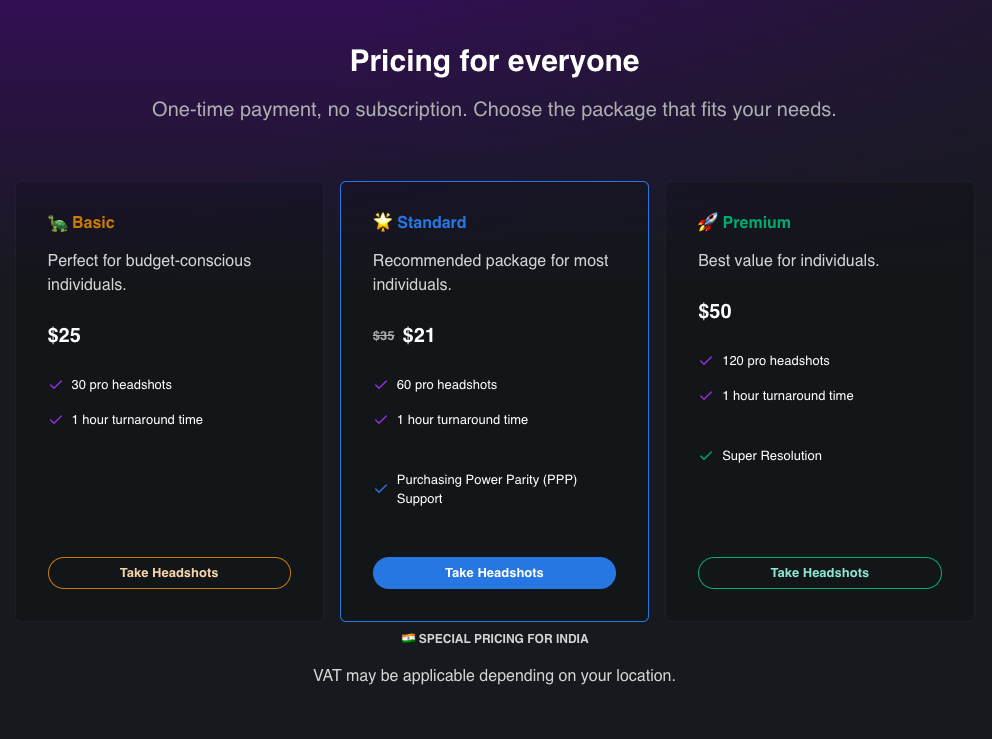 headshot_by_ai-pricing