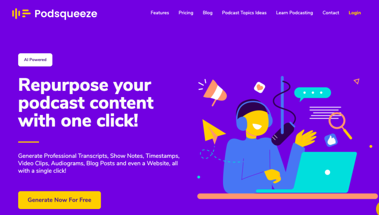 podsqueeze-podcast-content-repurpose-tool