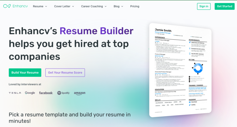 enhancv-ai-resume-generator