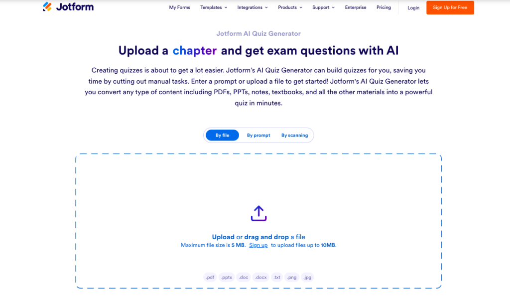 jotform-ai-quiz-generator