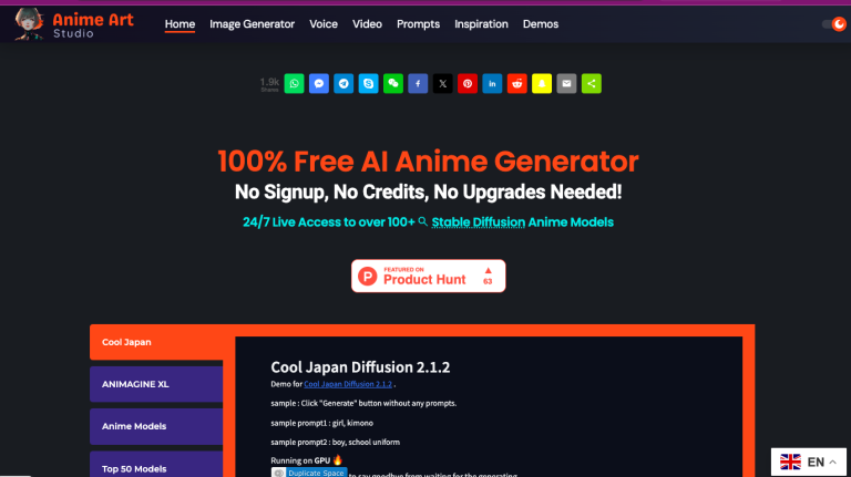 animeart.studio-anime-art-generator