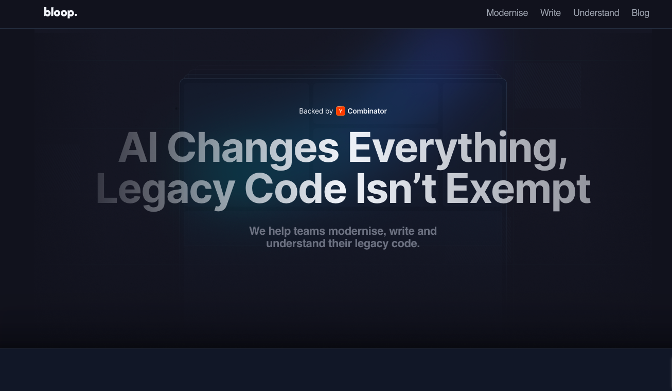 Bloop: AI-Powered Legacy Code Modernization Tool