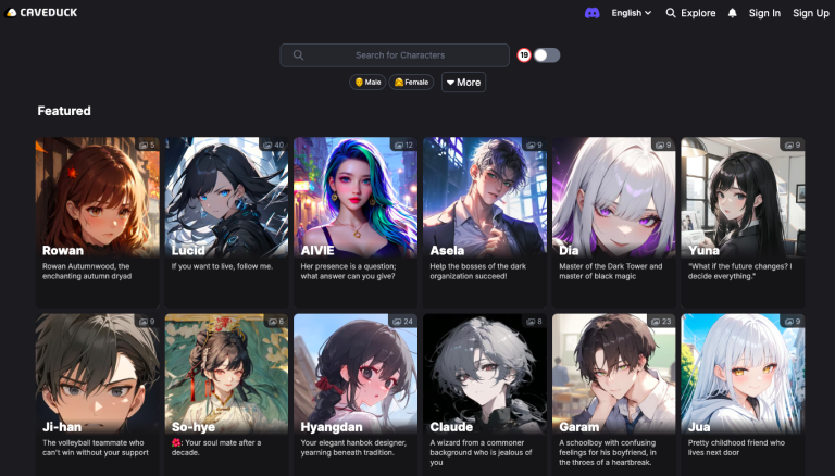 caveduck-ai-character-chat