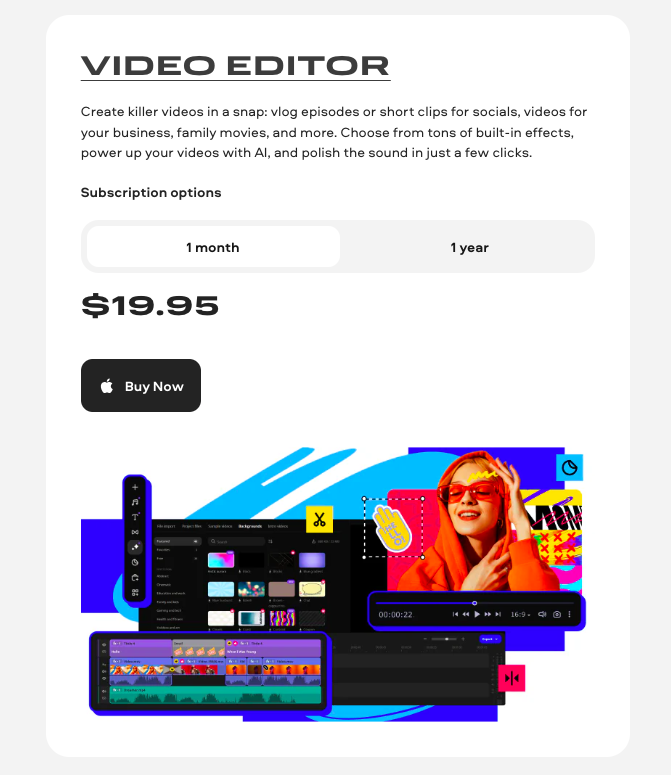movavi-video-editor pricing