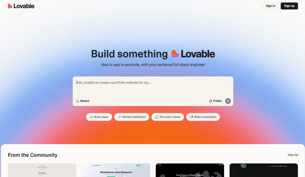 lovable vibe coding