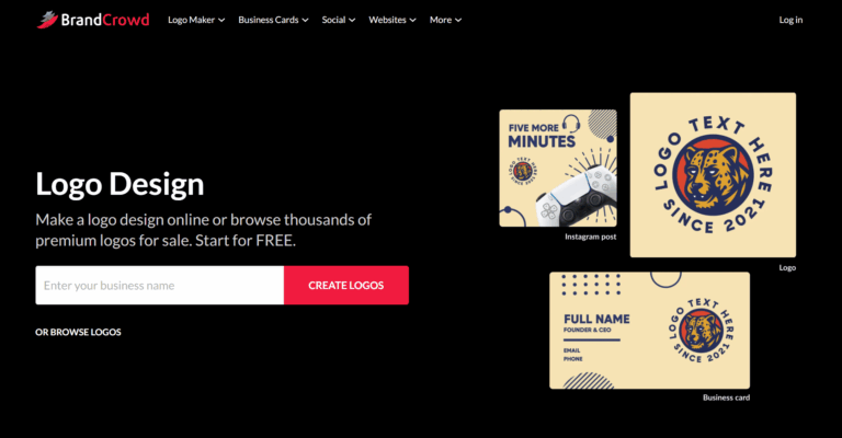 Brandcrowd Homepage