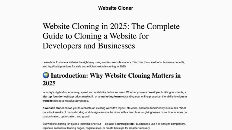 website-cloner