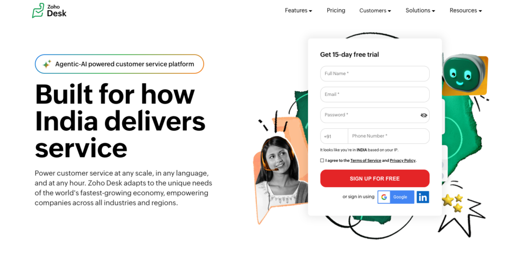 Zoho desk ticketing system review