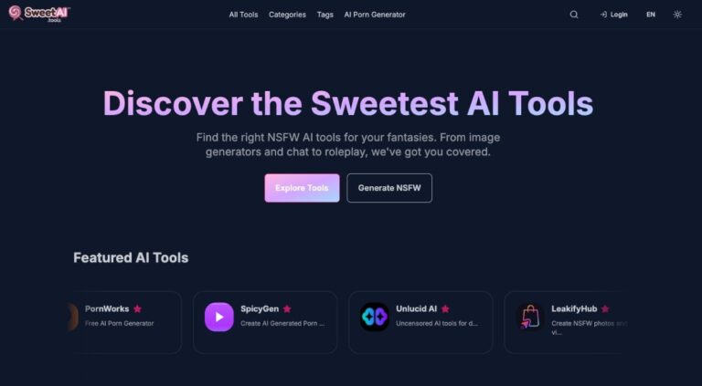 Sweetai tools homepage