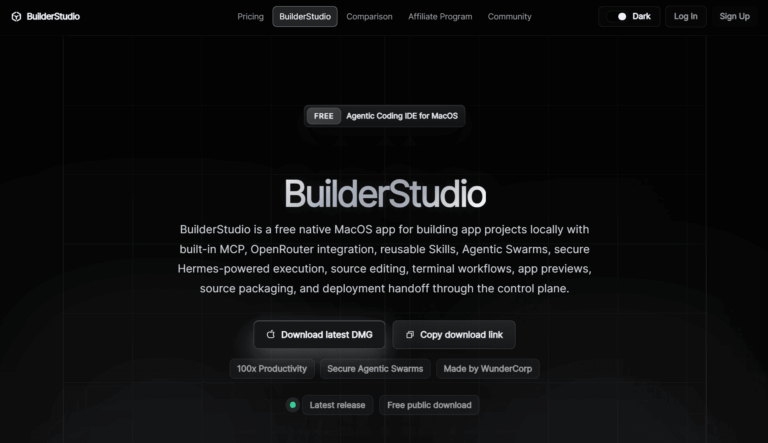 Builderstudio homepage