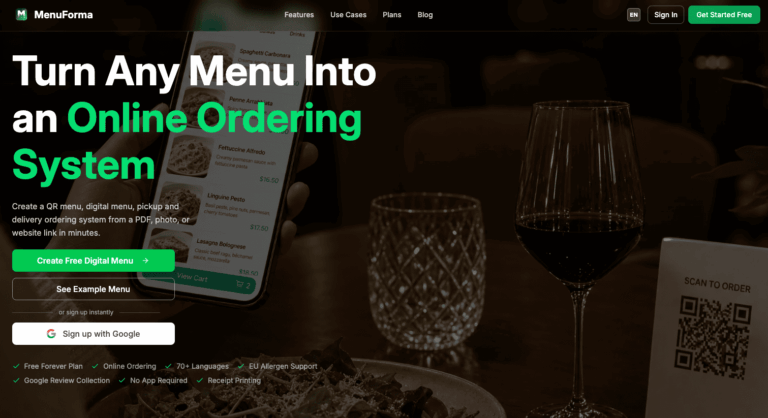 Menuforma Homepage