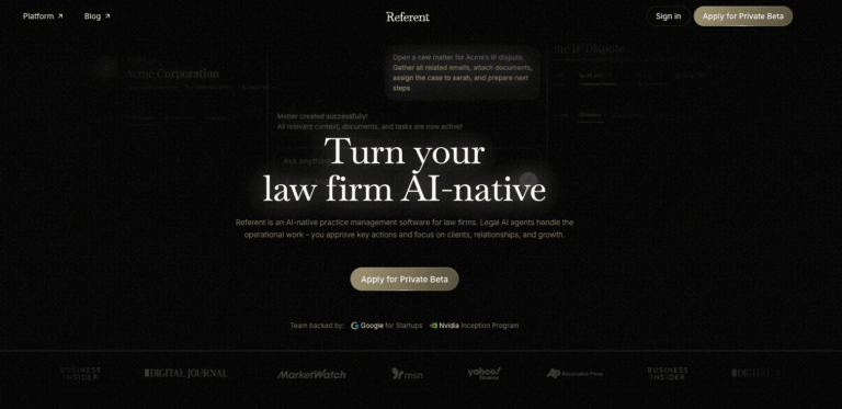 Referent Homepage