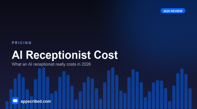 What an AI receptionist costs in 2026