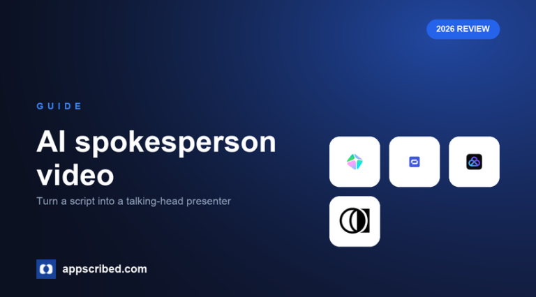 AI spokesperson video - Appscribed 2026 guide