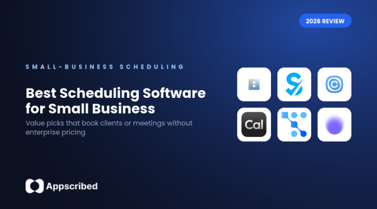 Best Scheduling Software for Small Business - Appscribed 2026 guide