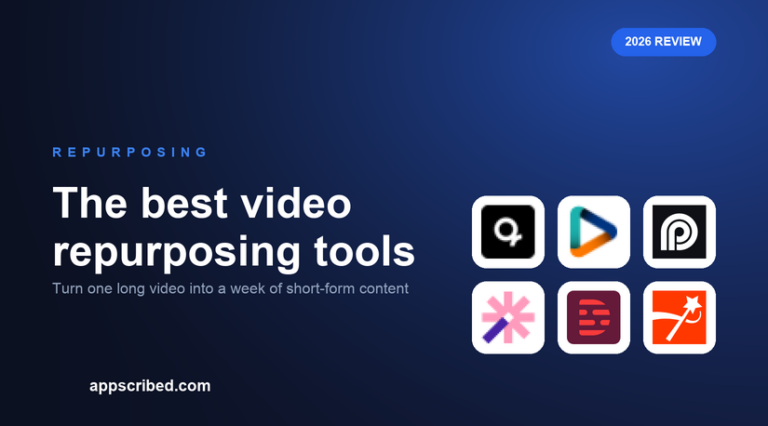 The best video repurposing tools - Appscribed 2026 guide