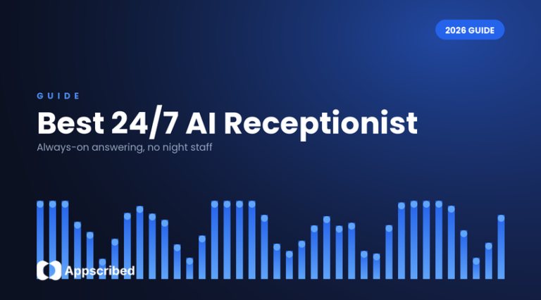 Best 24/7 AI Receptionist - Appscribed 2026 guide