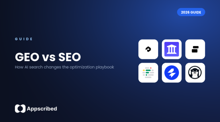 GEO vs SEO - Appscribed 2026 guide