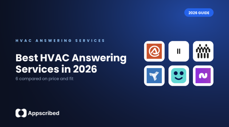 Best HVAC answering services in 2026 compared on price and fit, an Appscribed guide for home services