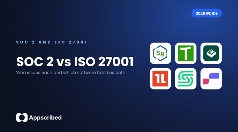 SOC 2 vs ISO 27001 for a startup's first certificate in 2026: who issues each and which software handles both